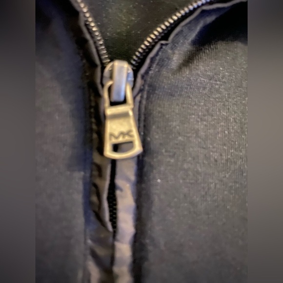 Michael Kors Mens Black 1/4 Zip Nylon Detail Short Sleeve Size XL - Picture 7 of 11